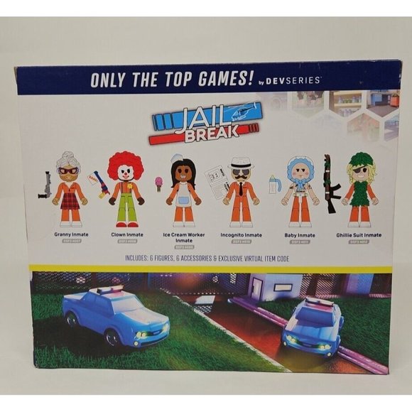 Roblox DEVSERIES Jailbreak Hiding In Plain Sight 6 Action Figures Virtual Code - Picture 2 of 4